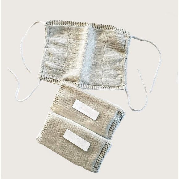 Other - Set of 2 Handmade Knitted Face Masks NWOT